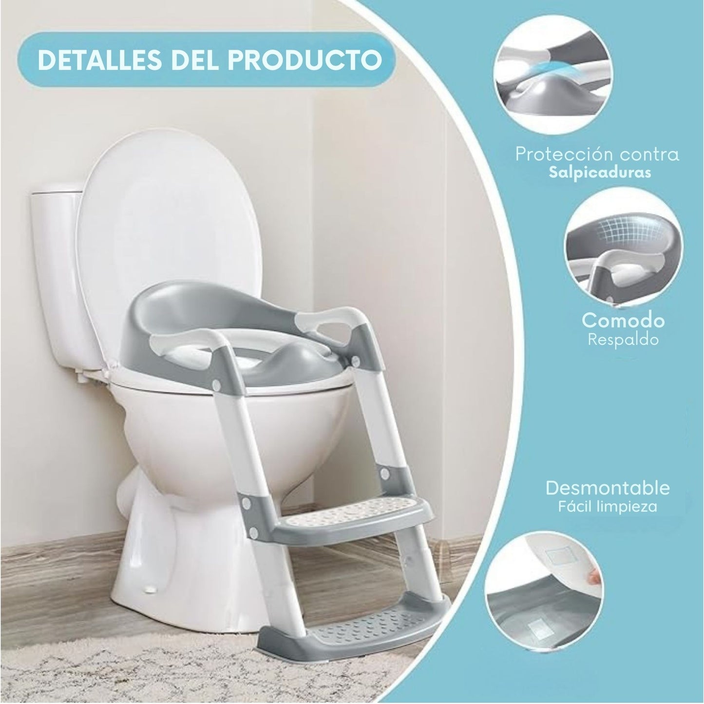 Asiento Inodoro de Entrenamiento Bebe